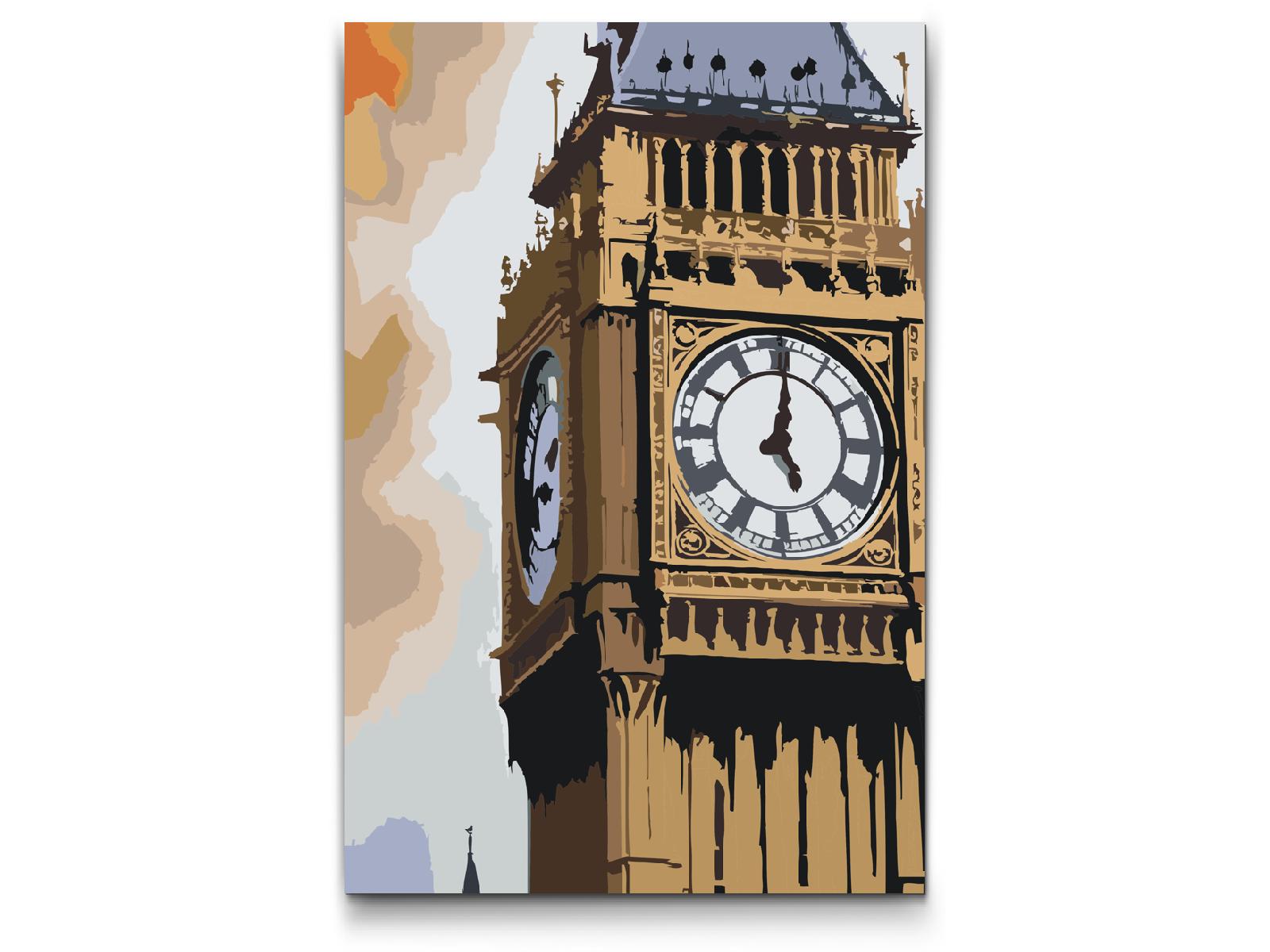 Paint by number - Big Ben tæt på