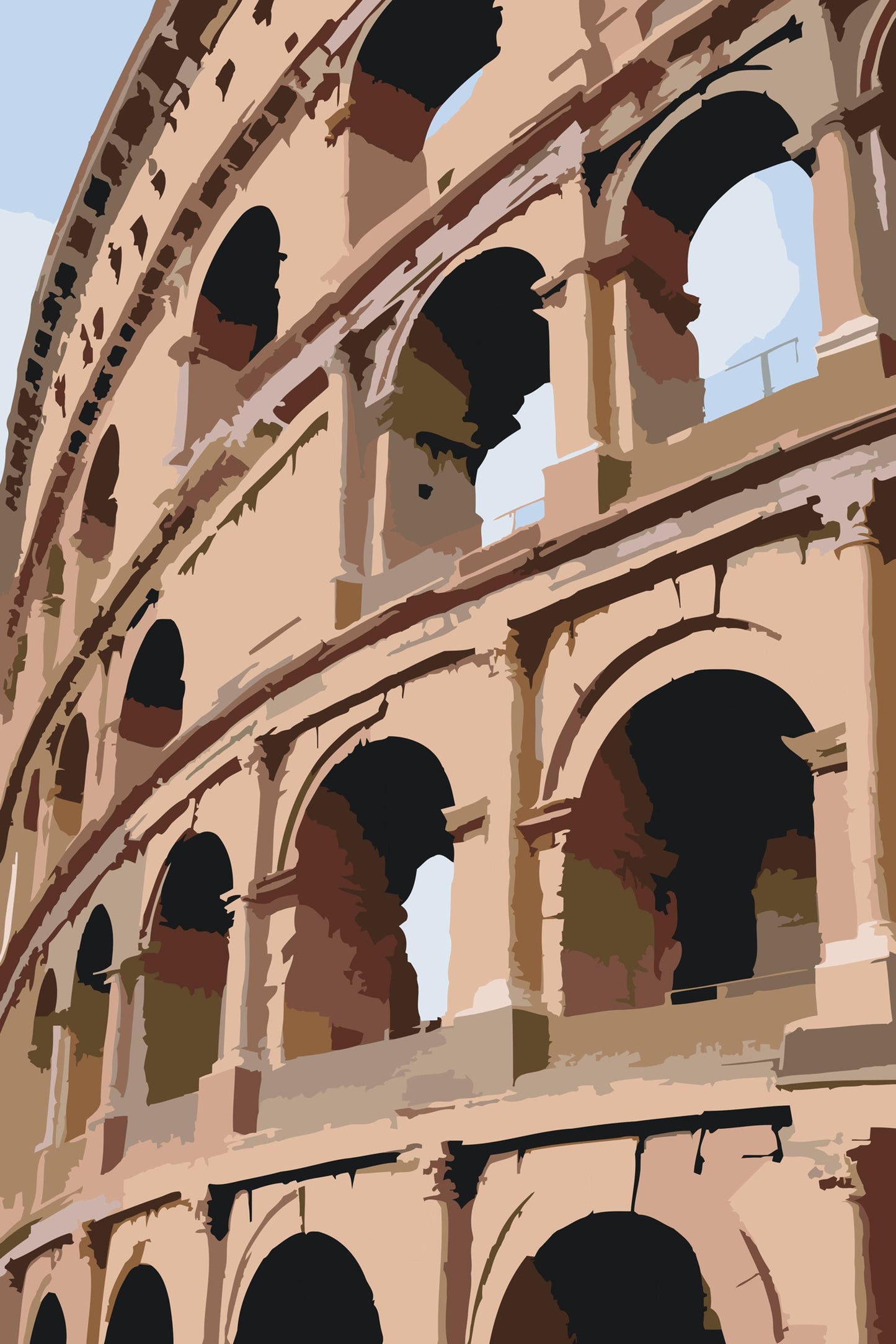 Paint by number - Colosseum tæt på