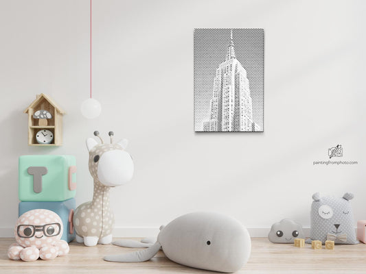 Dotting - Empire state-opbygning på tæt hold