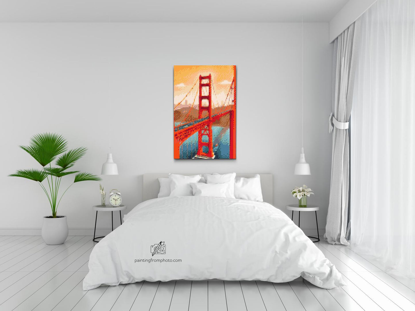 Diamond Paint - Golden Gate Bridge tæt på