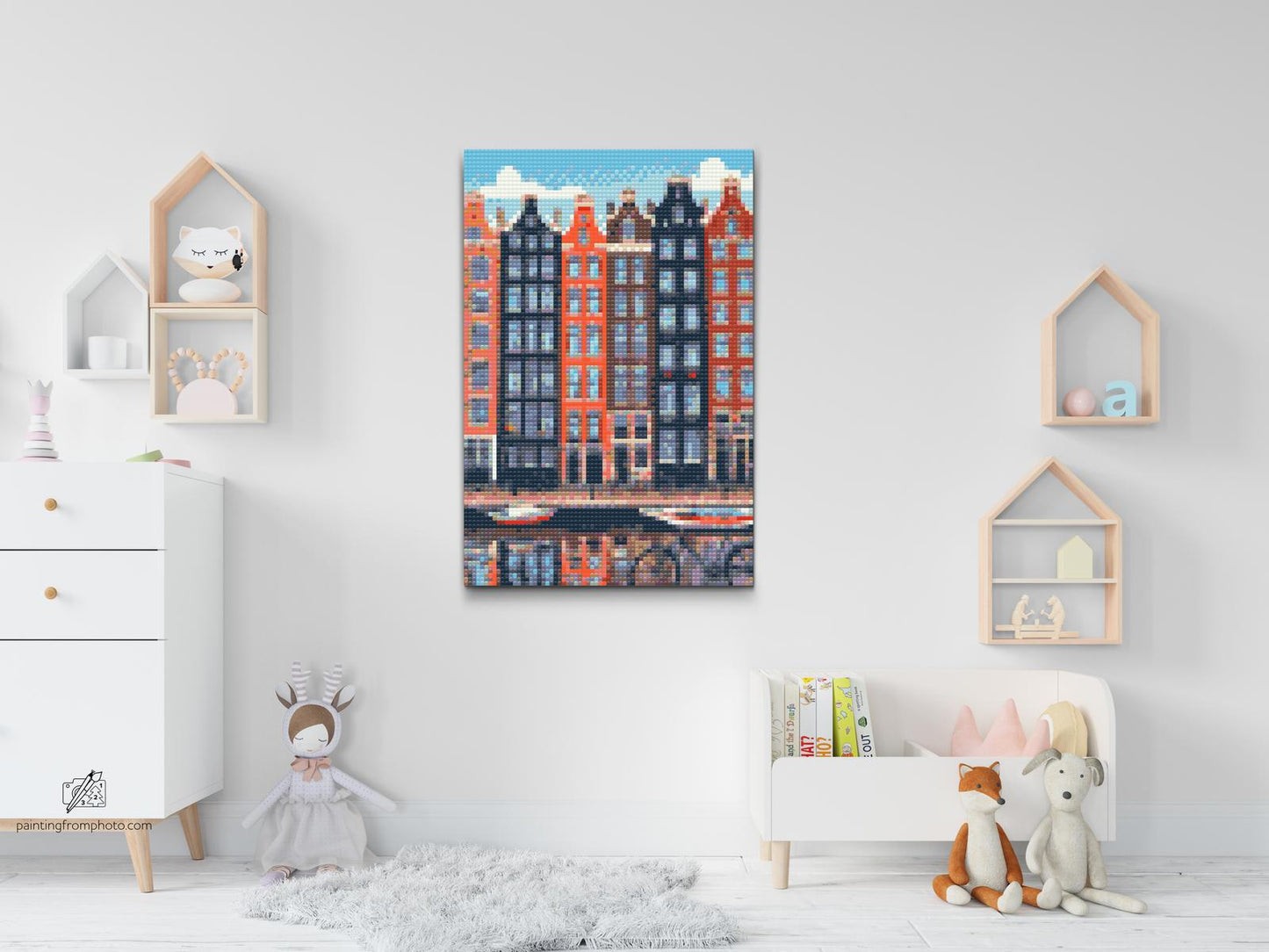 Diamond Paint - Huse i Amsterdam