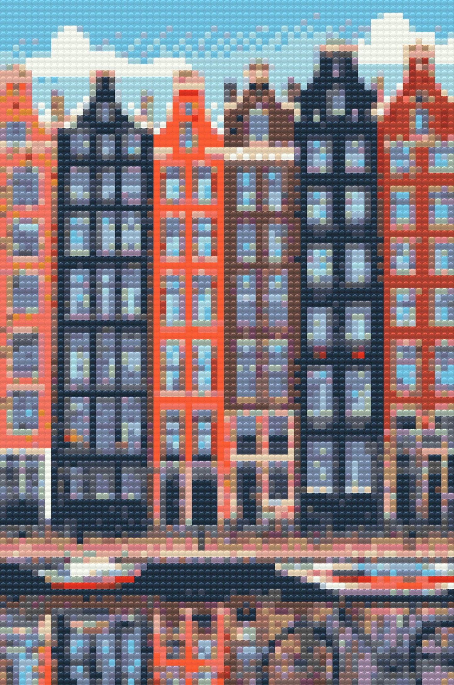 Diamond Paint - Huse i Amsterdam