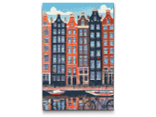 Diamond Paint - Huse i Amsterdam
