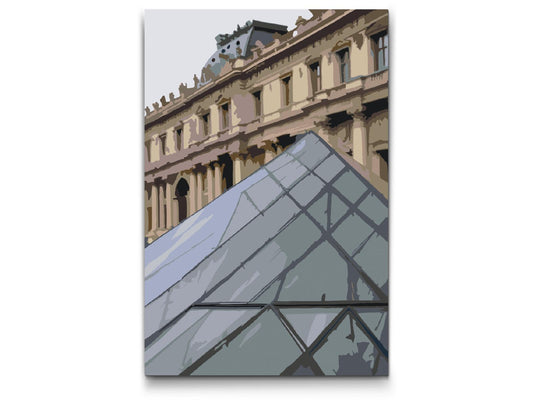 Paint by number - Louvre-museet på tæt hold
