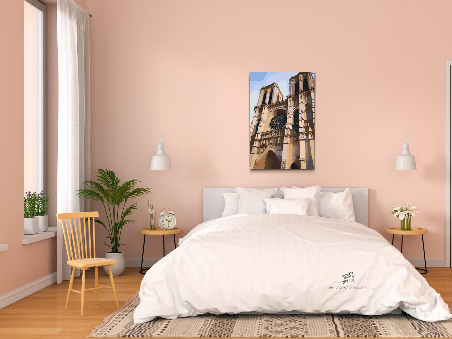 Paint by number - Notre Dame tæt på