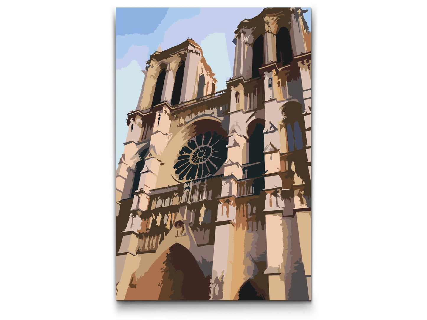 Paint by number - Notre Dame tæt på