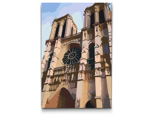 Paint by number - Notre Dame tæt på