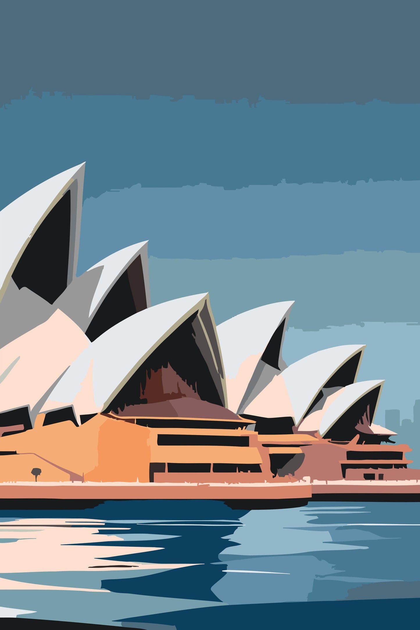 Paint by number - Sydney Opera House tæt på