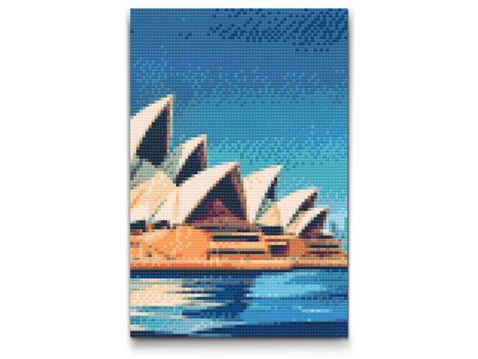 Diamond Paint - Sydney Opera House tæt på