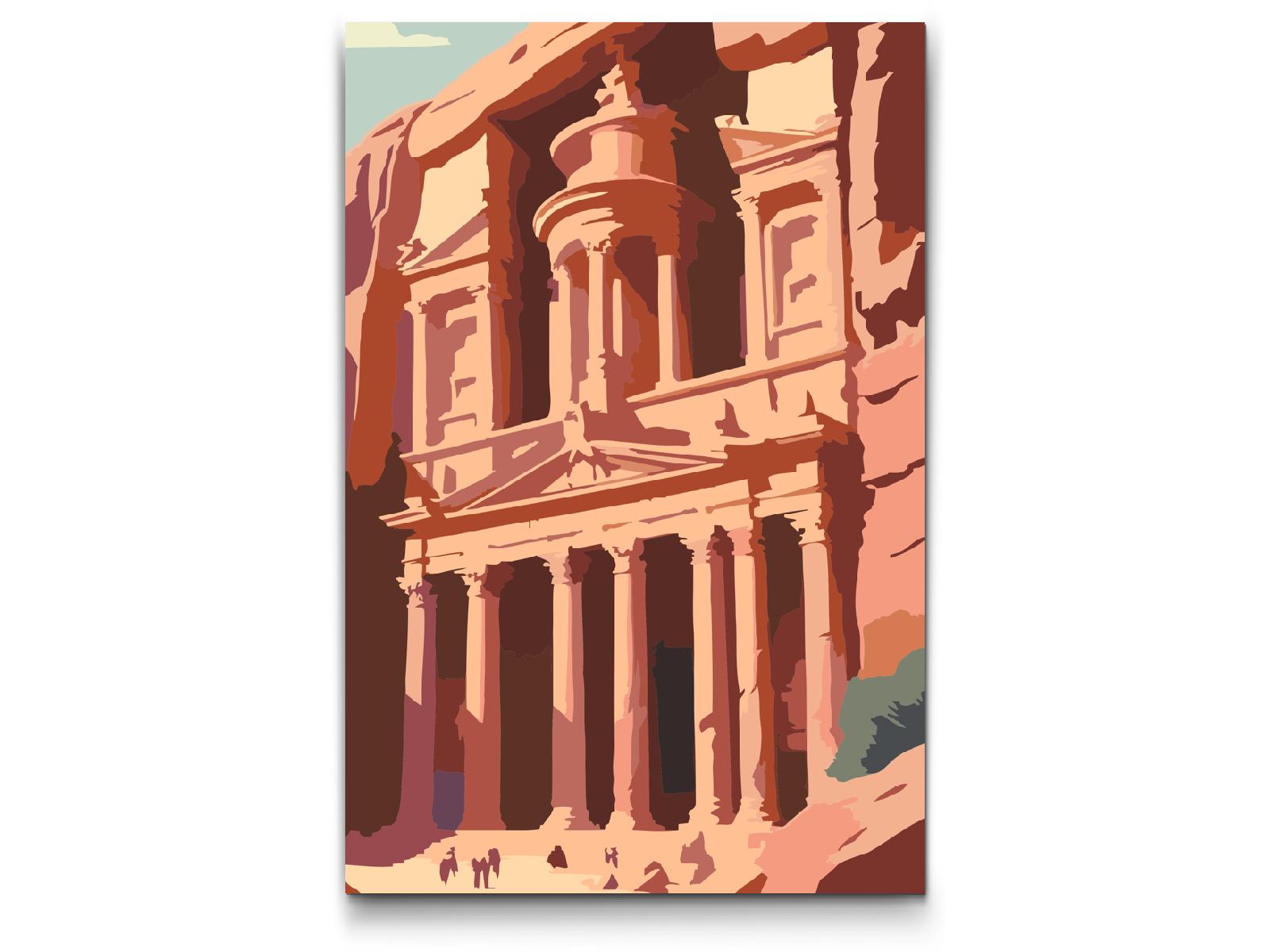 Paint by number - Petra, Jordan tæt på
