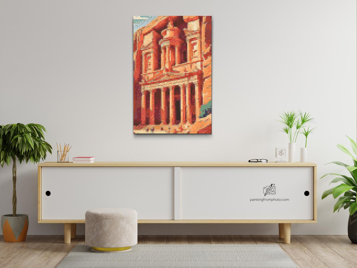 Diamond Paint - Petra, Jordan tæt på