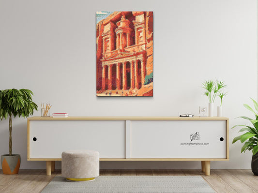 Diamond Paint - Petra, Jordan tæt på