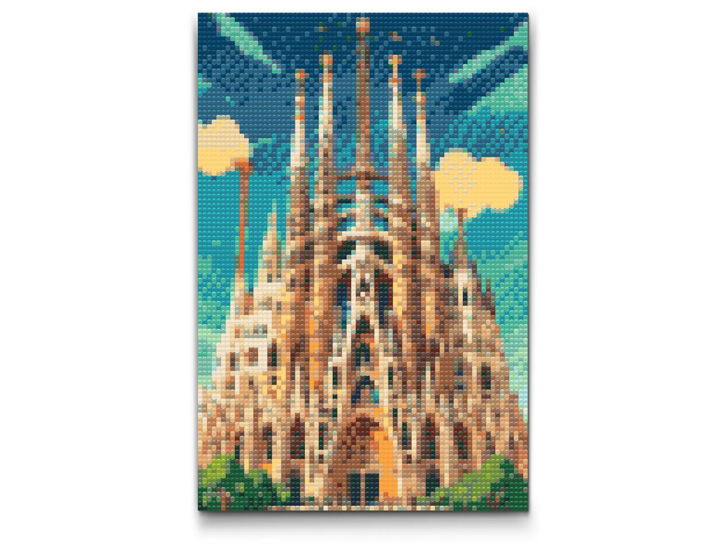 Diamond Paint - Sagrada Familia tæt på