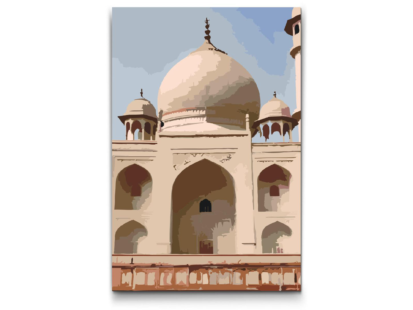 Paint by number - Taj Mahal tæt på