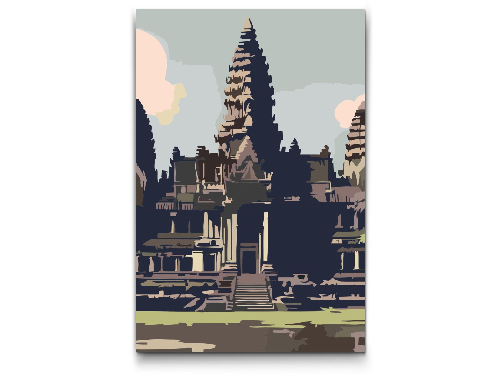 Paint by number - Angkor Wat Tempel