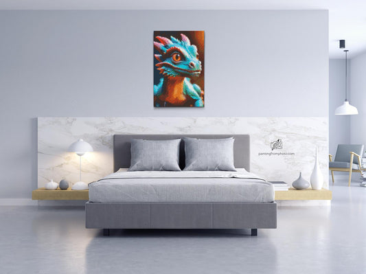 Diamond Paint - Farverig drage