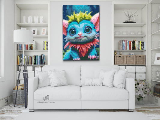 Diamond Paint - Sødt monster fra en fantastisk skov 2