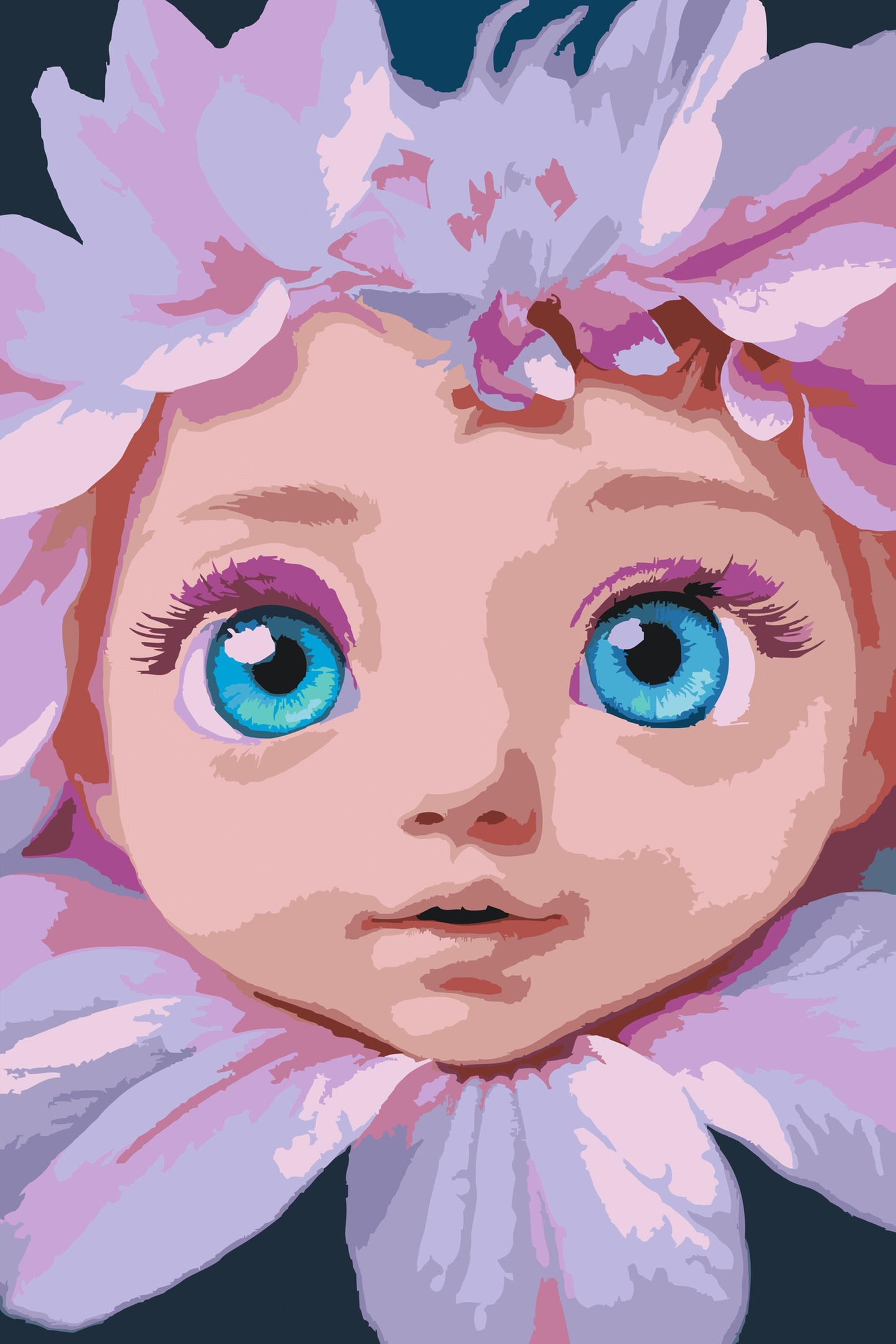 Paint by number - Blomsterbaby