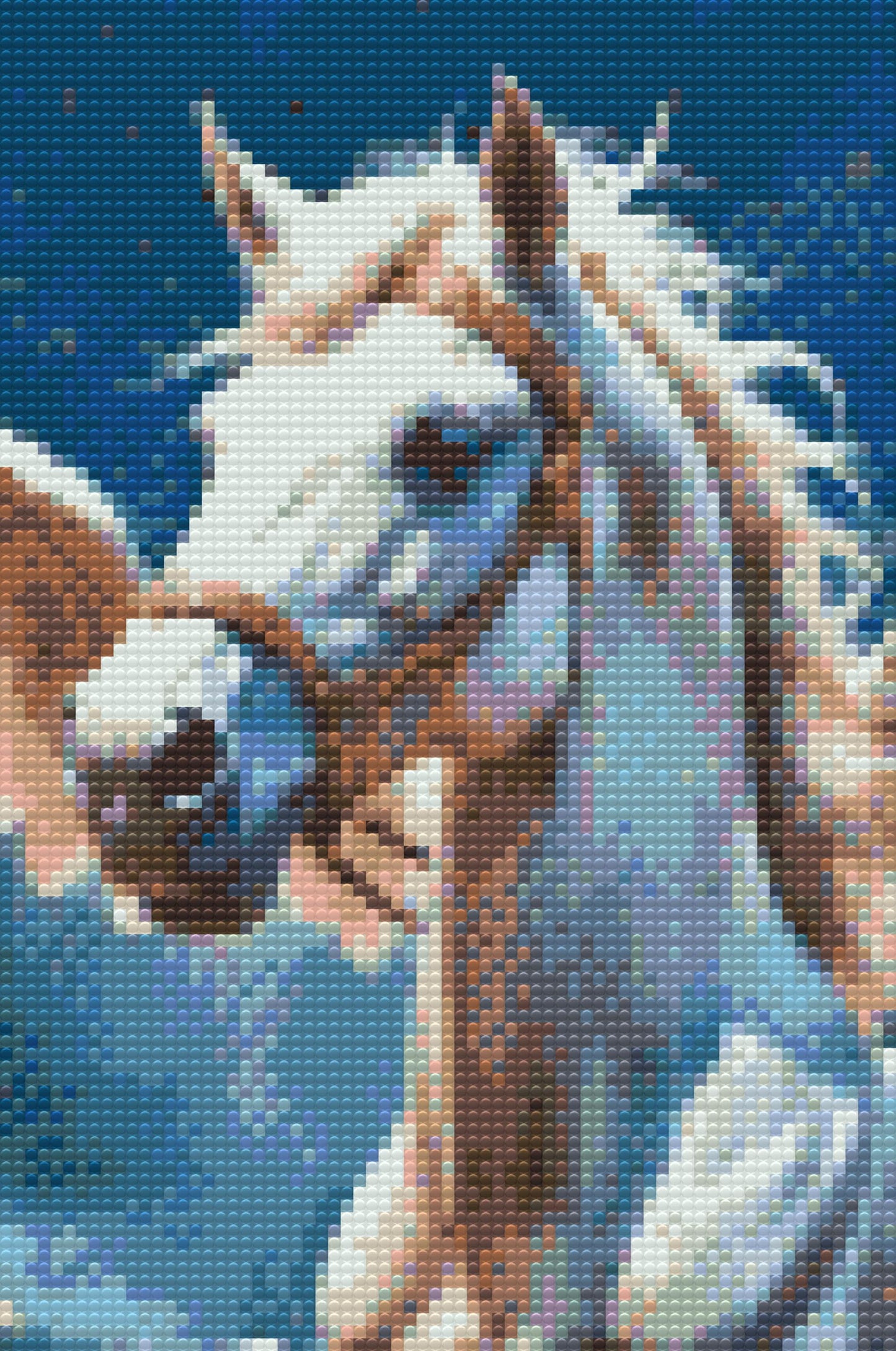 Diamond Paint - Hvid Pegasus i skyerne