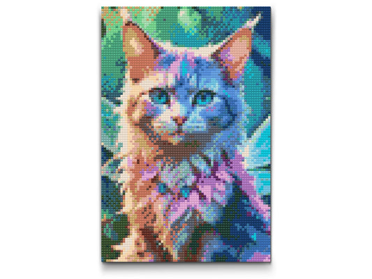 Diamond Paint - Magisk bevinget kat