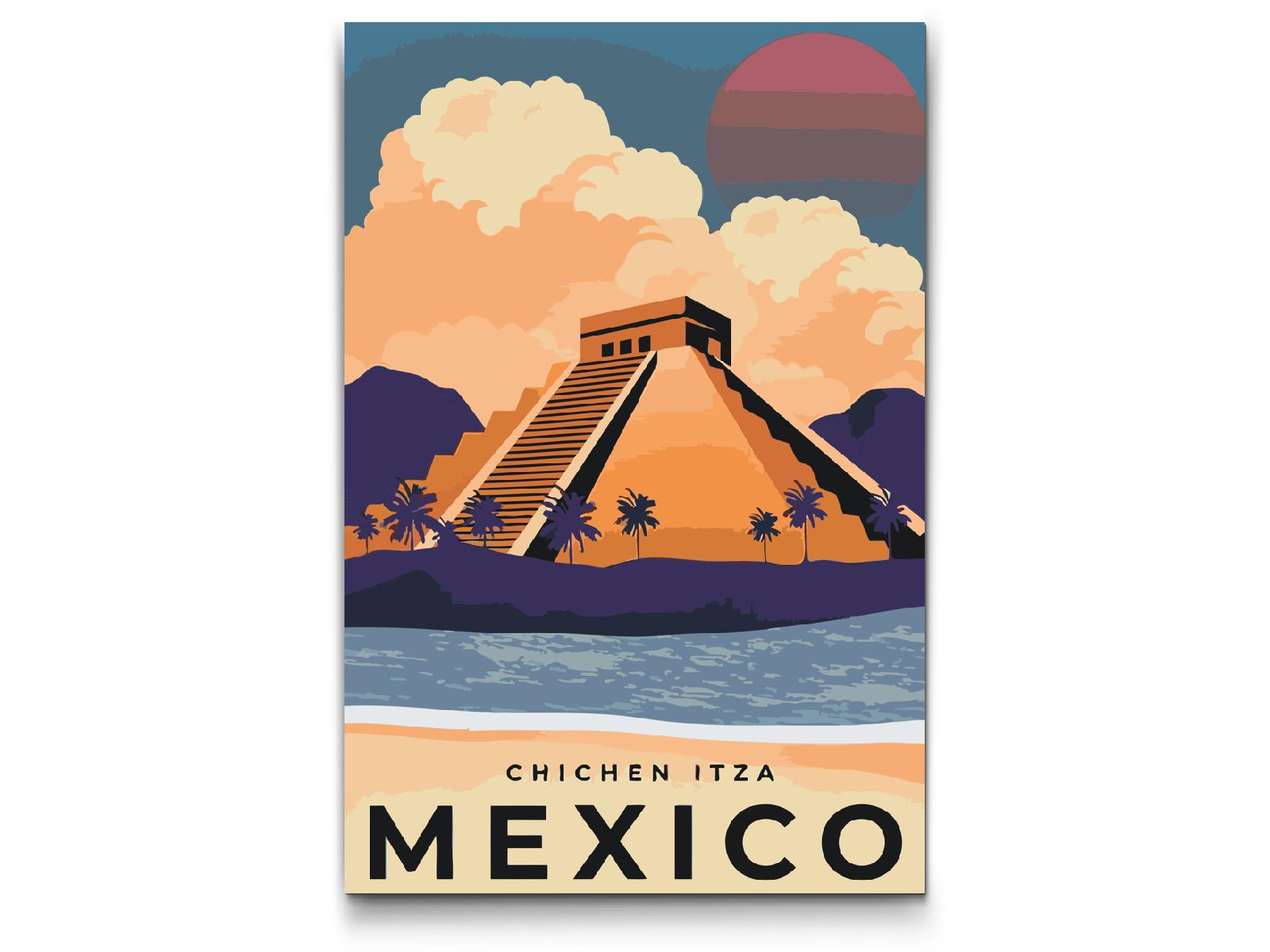Paint by number - Chichén Itzá, Mexico