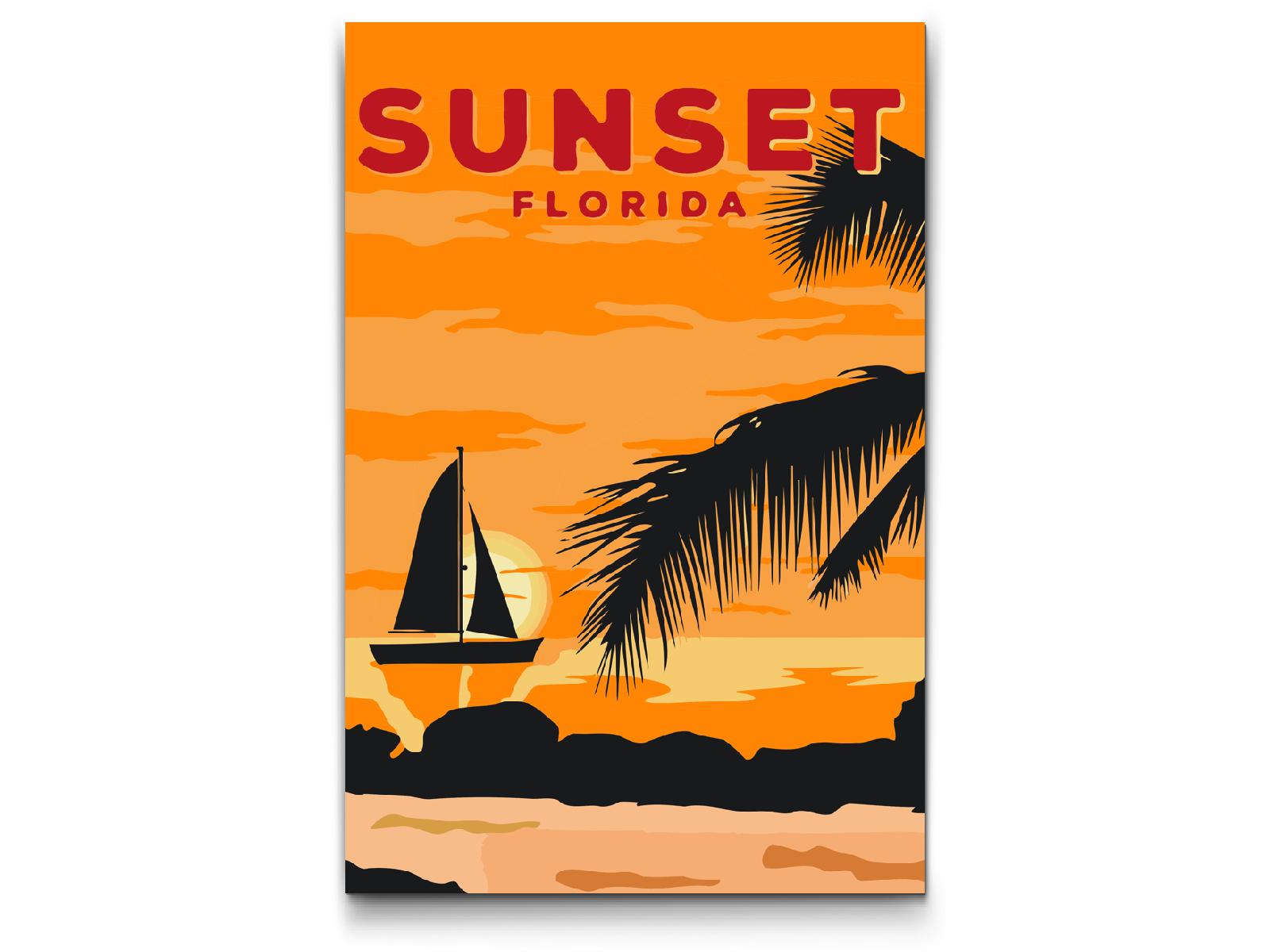 Paint by number - Florida, USA