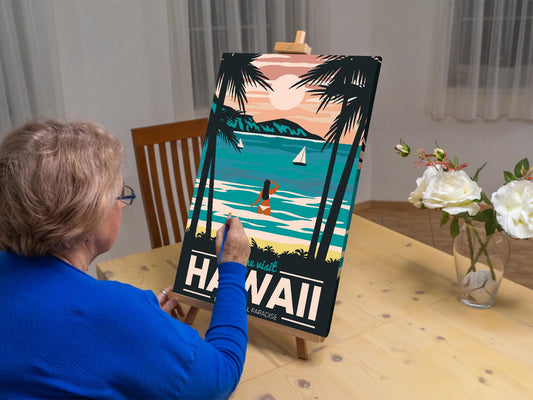 Paint by number - Hawaii, USA