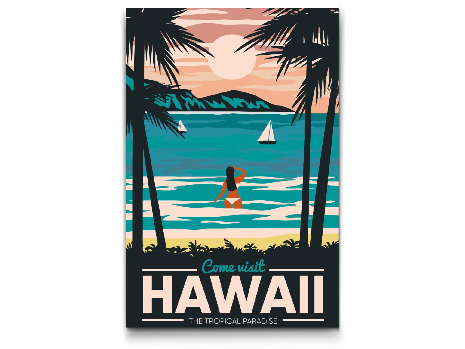 Paint by number - Hawaii, USA