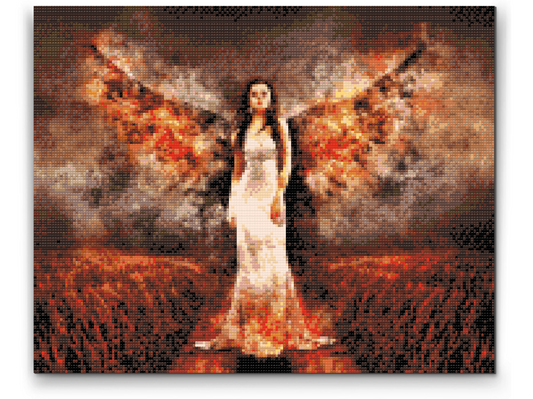 Diamond Paint - Engel i Flammer