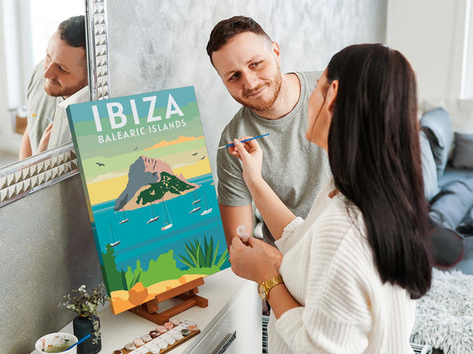 Paint by number - Ibiza, Balearerne