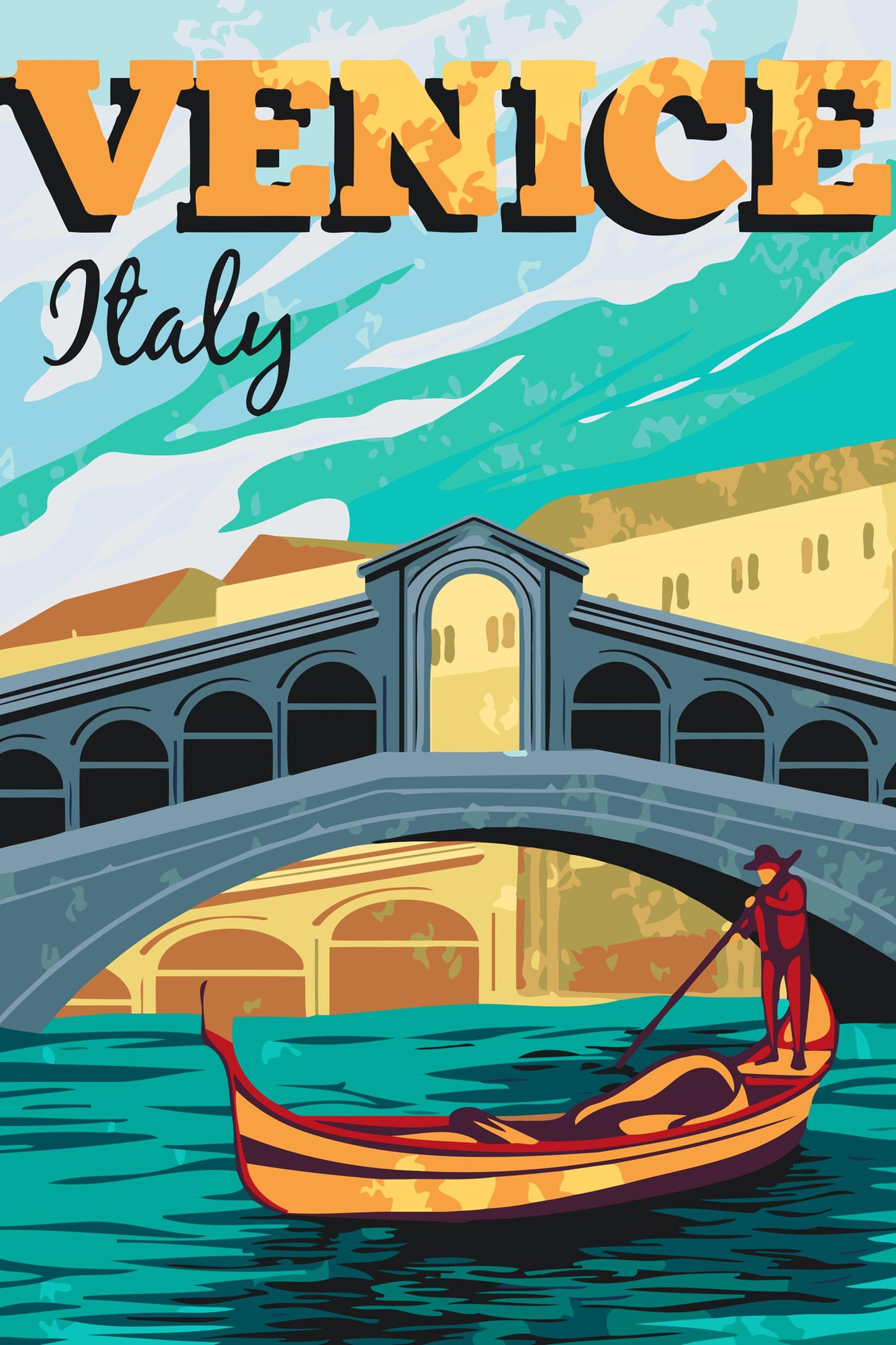 Paint by number - Venedig, Italien