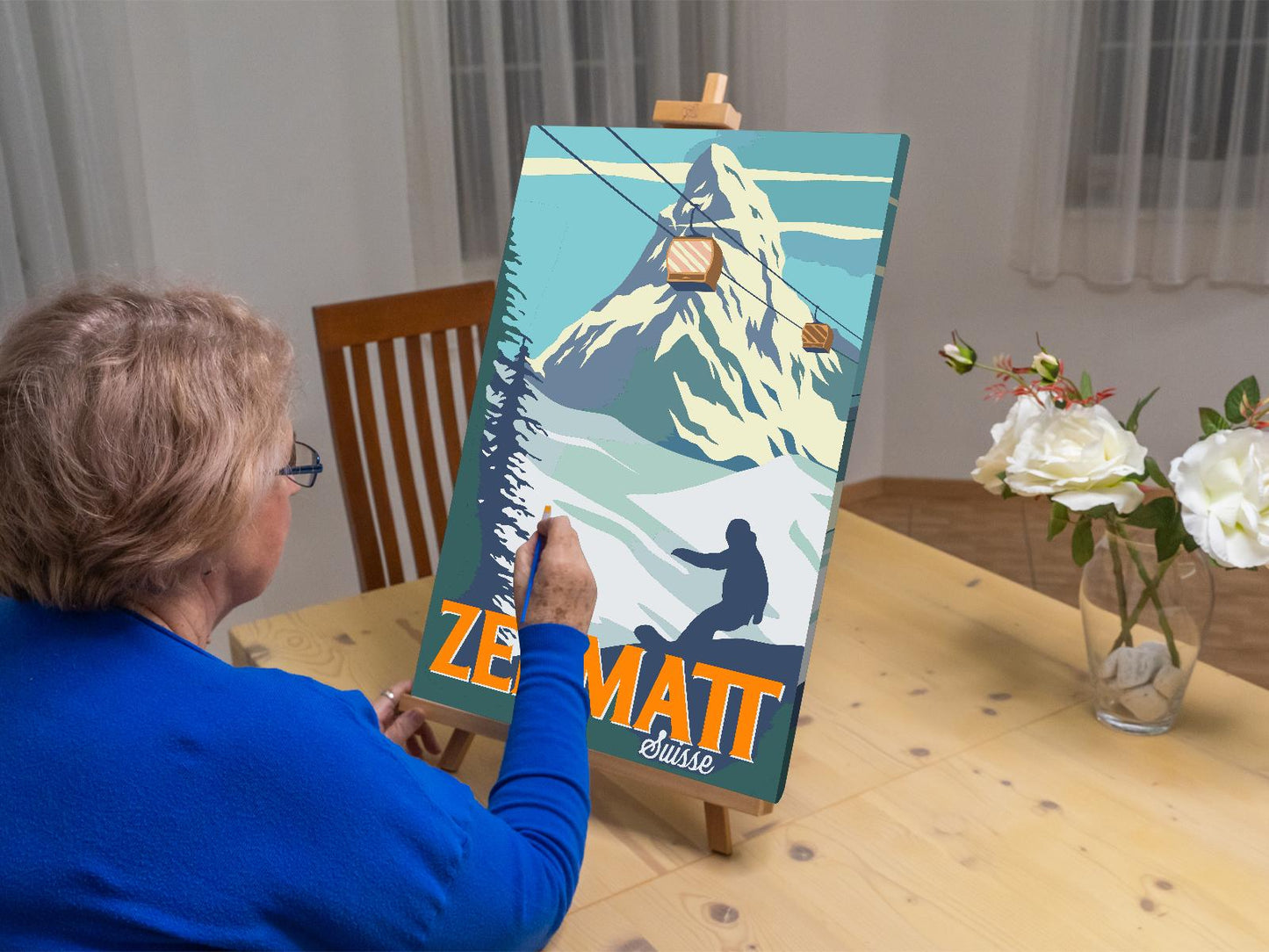 Paint by number - Zermatt, Schweiz