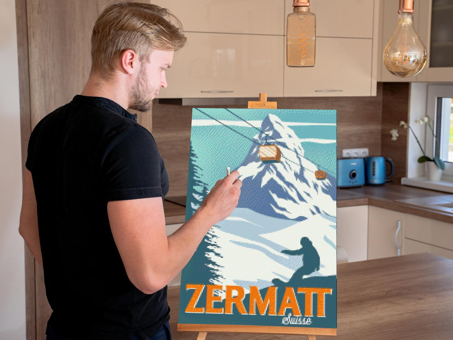 Diamond Paint - Zermatt, Schweiz