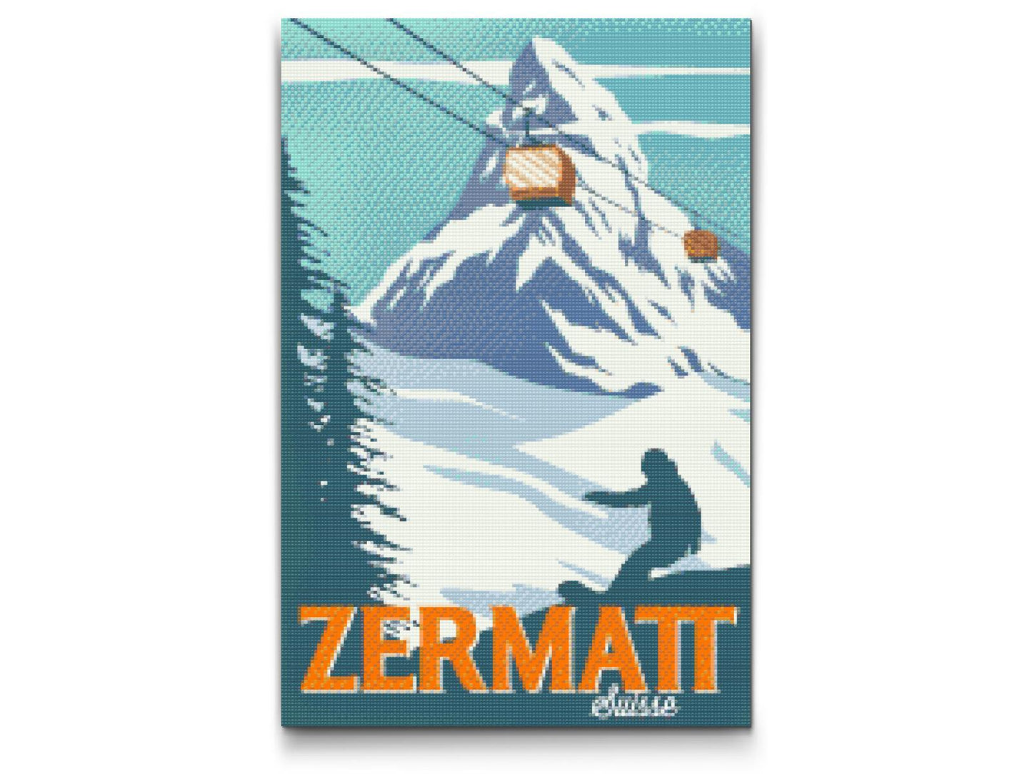 Diamond Paint - Zermatt, Schweiz