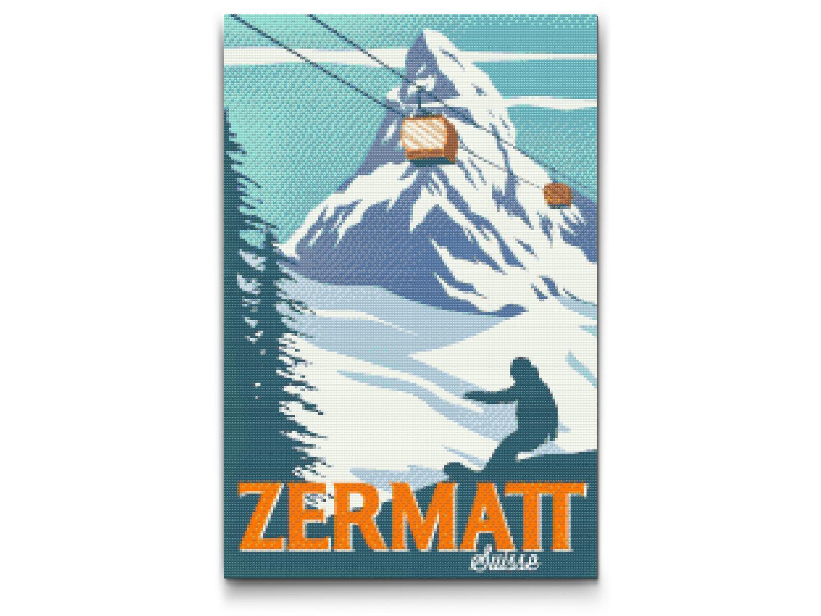 Diamond Paint - Zermatt, Schweiz