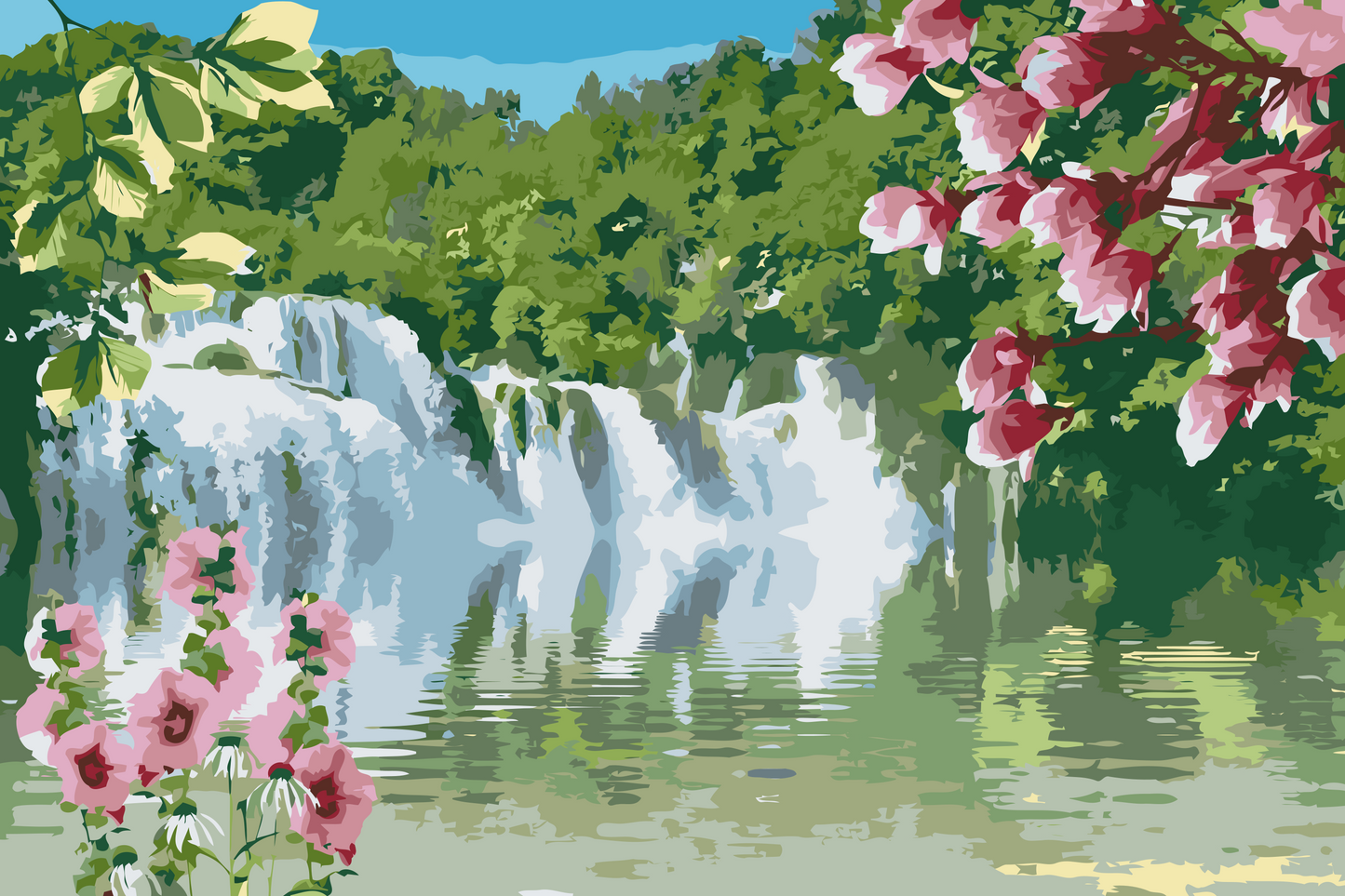 Paint by number - Eventyrvandfald