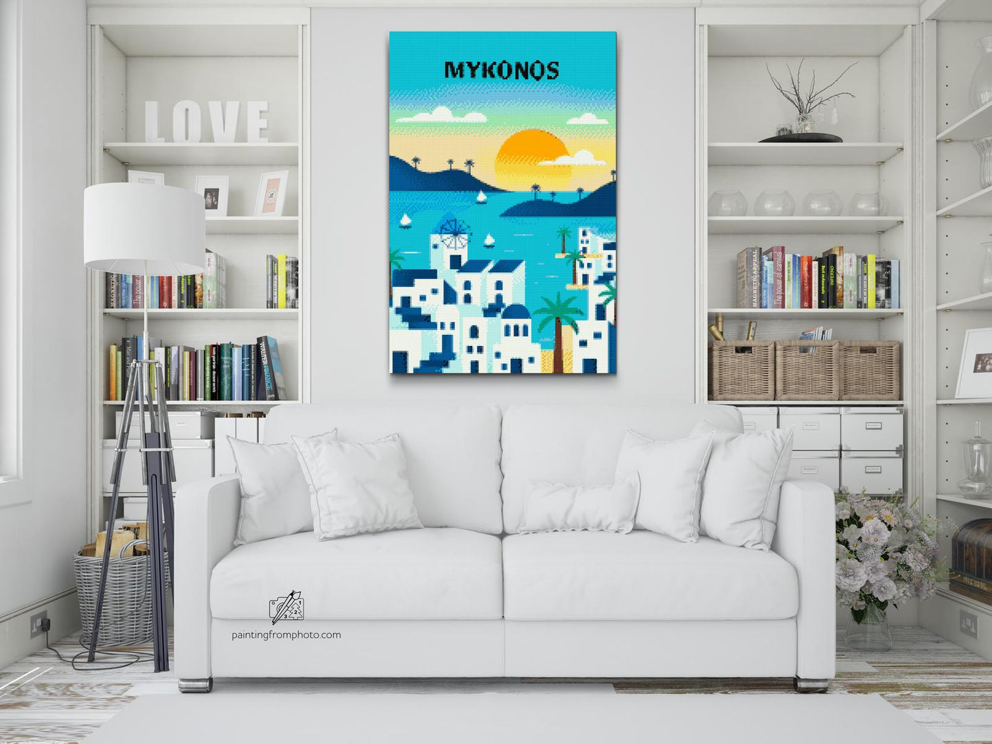 Diamond Paint - Mykonos, Grækenland