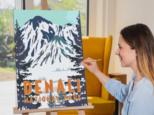 Paint by number - Denali Nationalpark