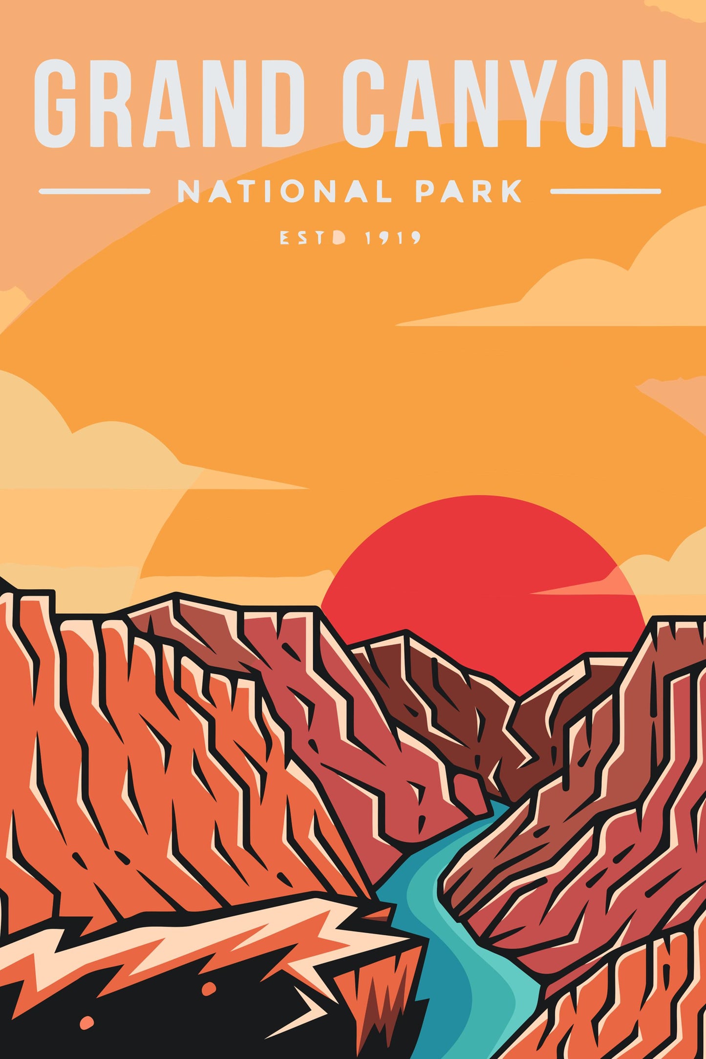 Paint by number - Grand Canyon Nationalpark