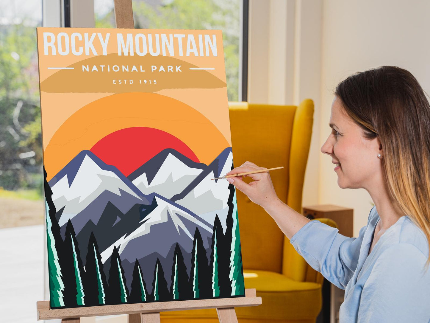 Paint by number - Rocky Mountain Nationalpark