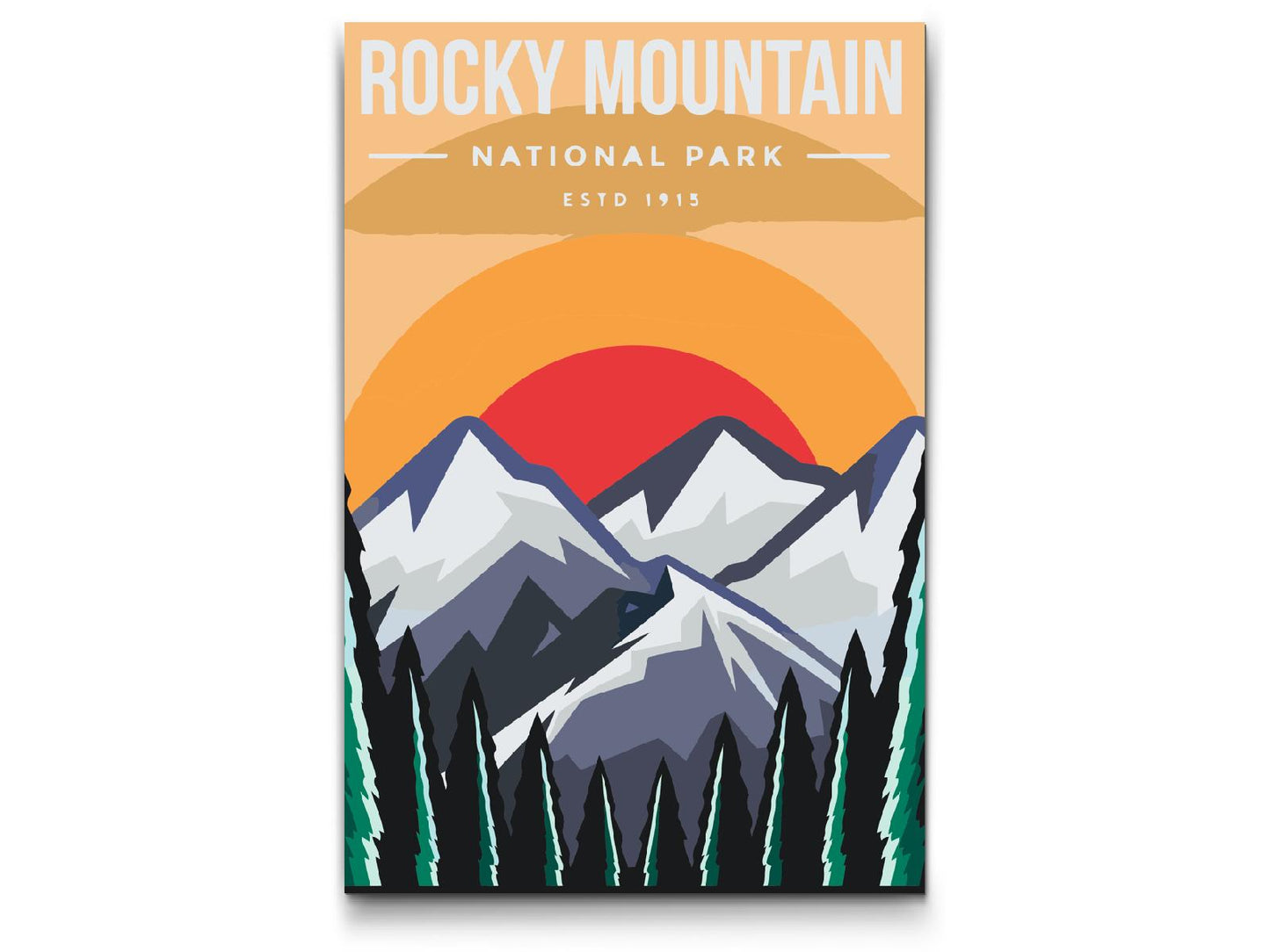 Paint by number - Rocky Mountain Nationalpark