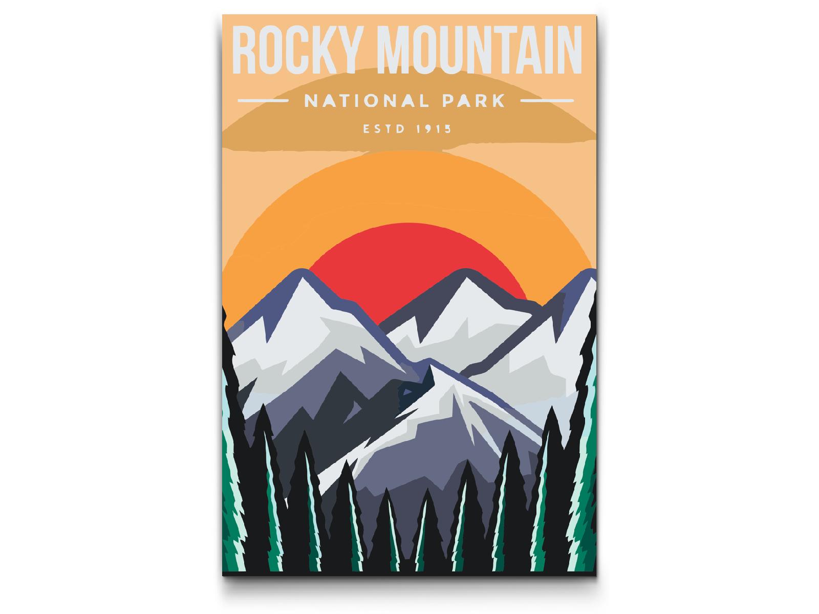 Paint by number - Rocky Mountain Nationalpark