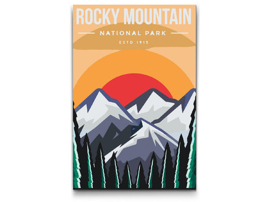 Paint by number - Rocky Mountain Nationalpark