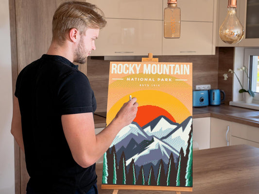 Diamond Paint - Rocky Mountain Nationalpark