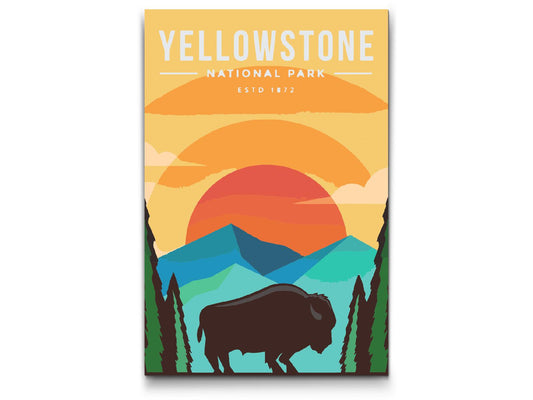 Paint by number - Yellowstone Nationalpark