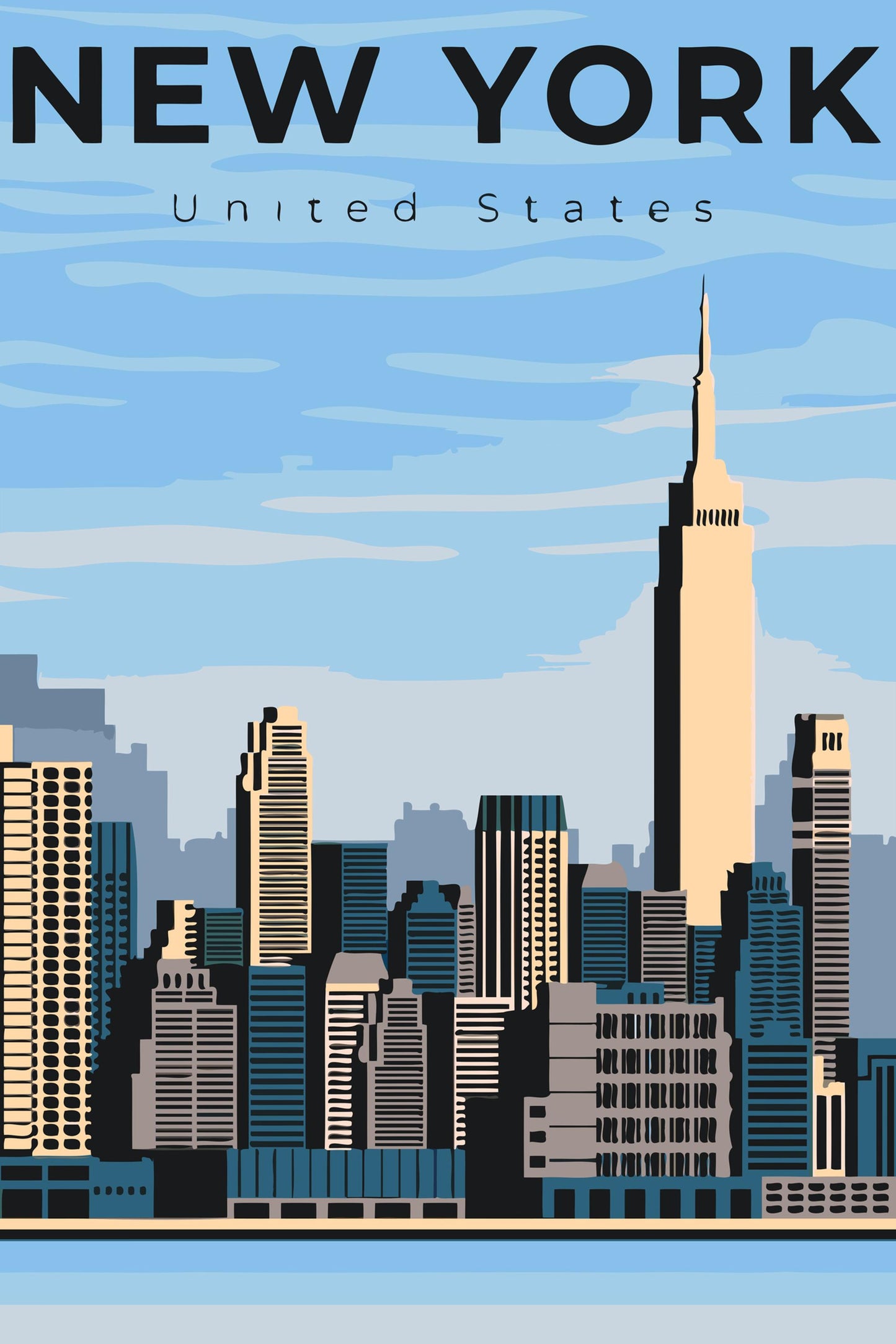 Paint by number - New York, USA