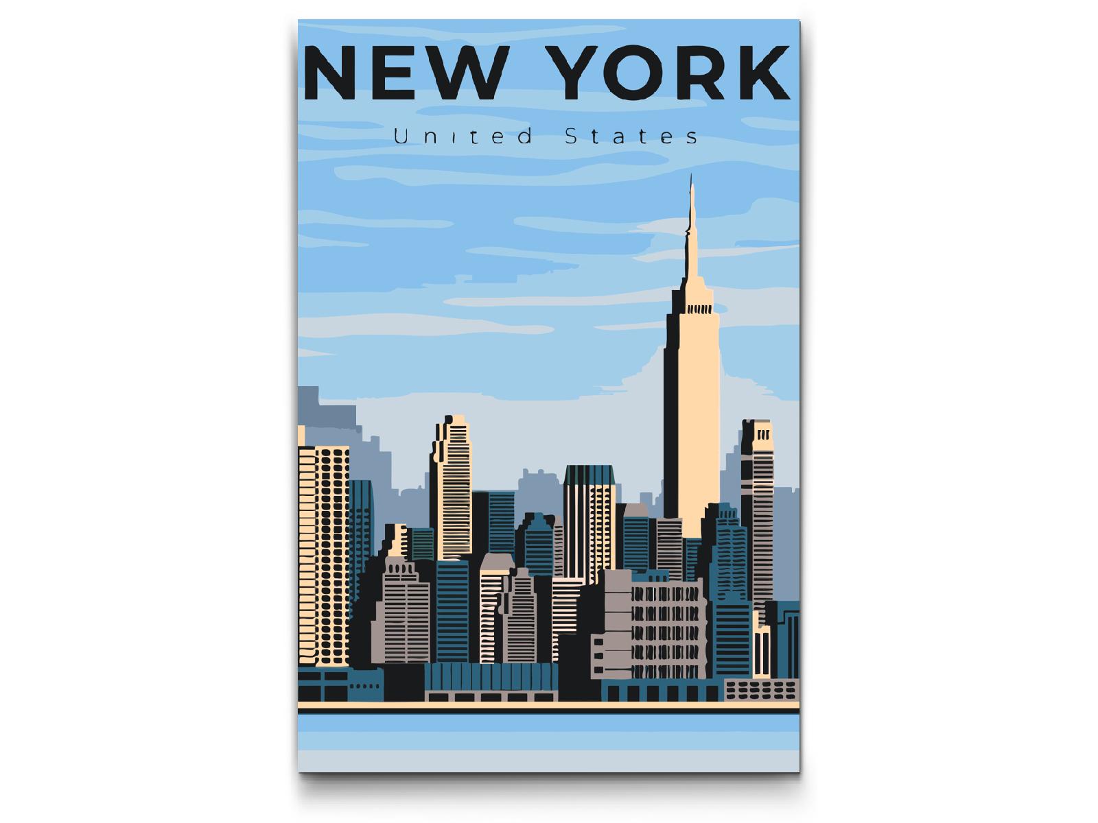 Paint by number - New York, USA