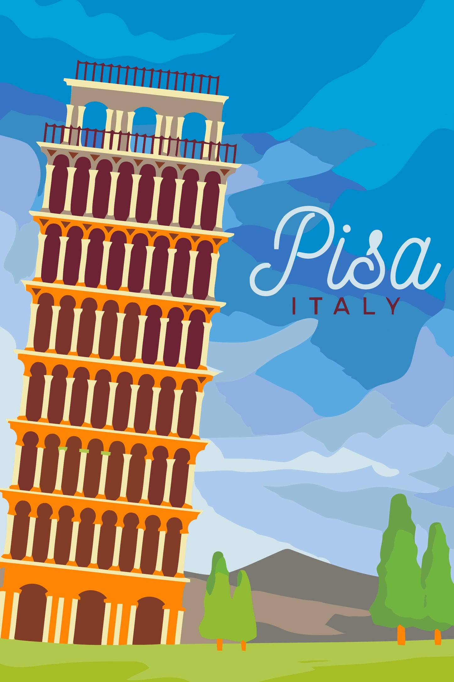 Paint by number - Pisa, Italien