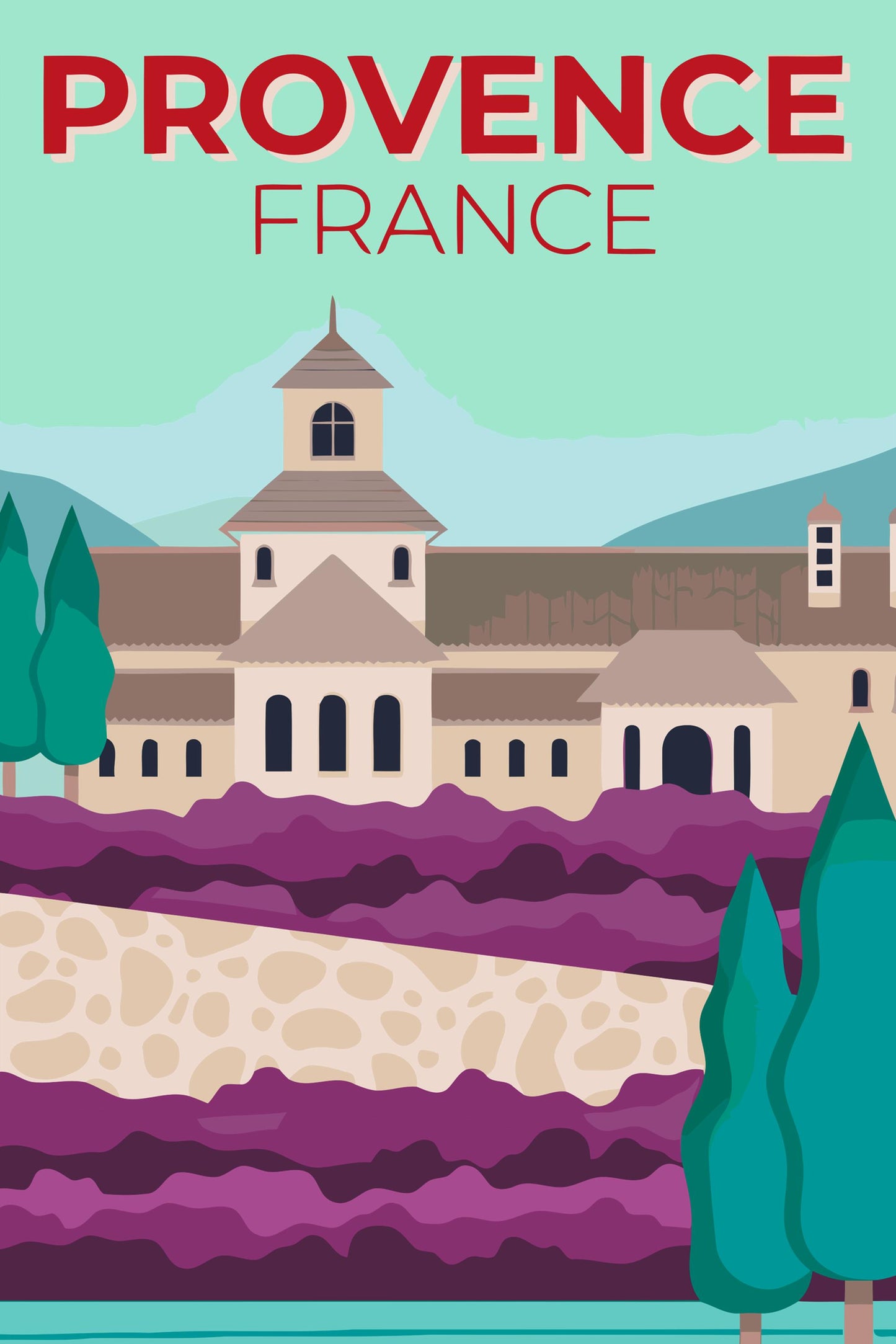 Paint by number - Provence, Frankrig