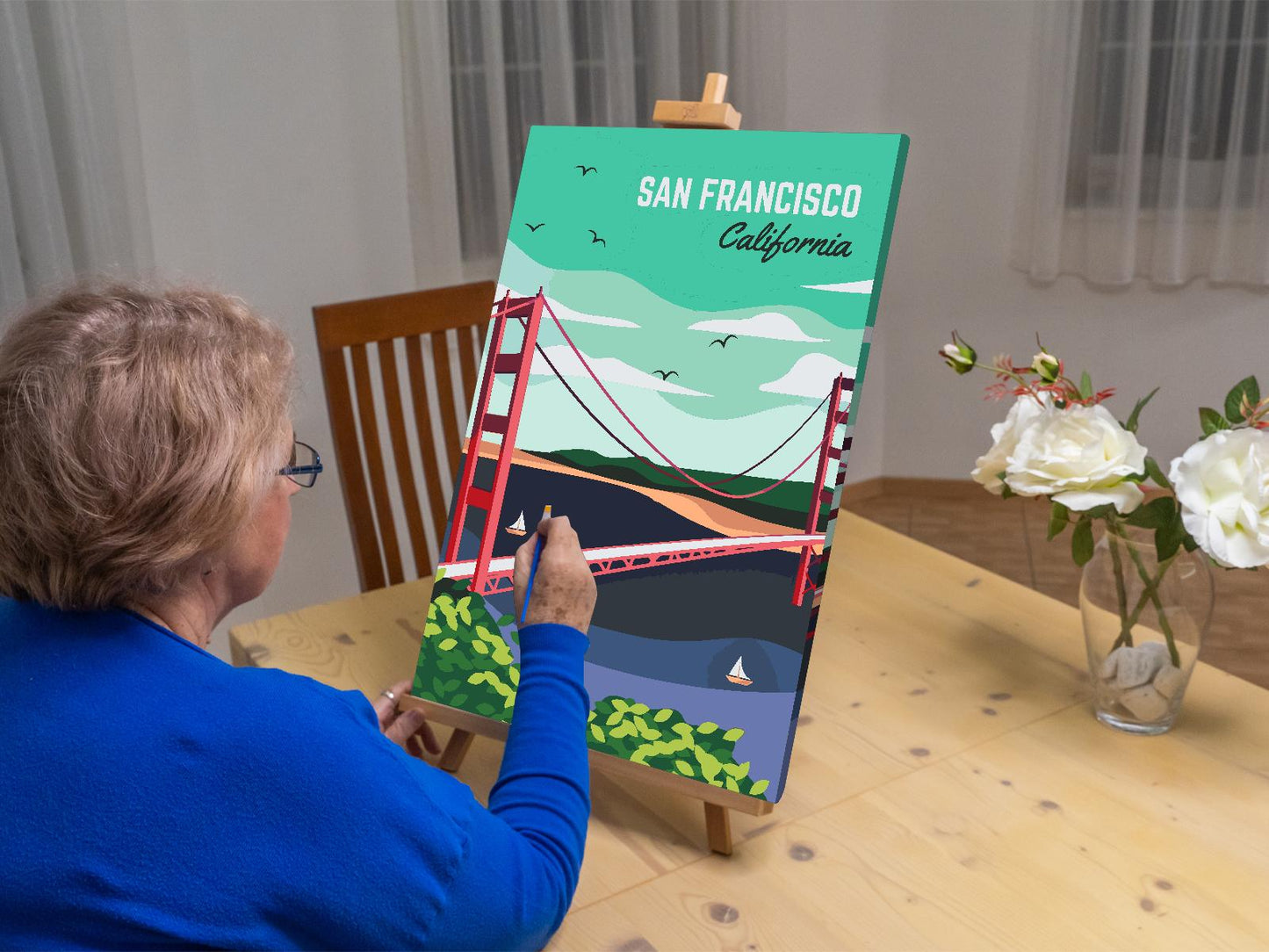 Paint by number - San Francisco, USA